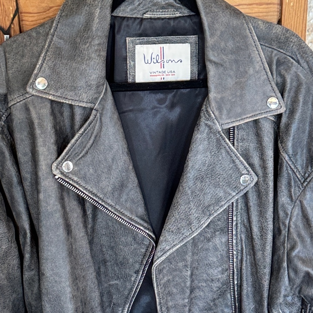 Wilsons Leather Charcoal Jacket